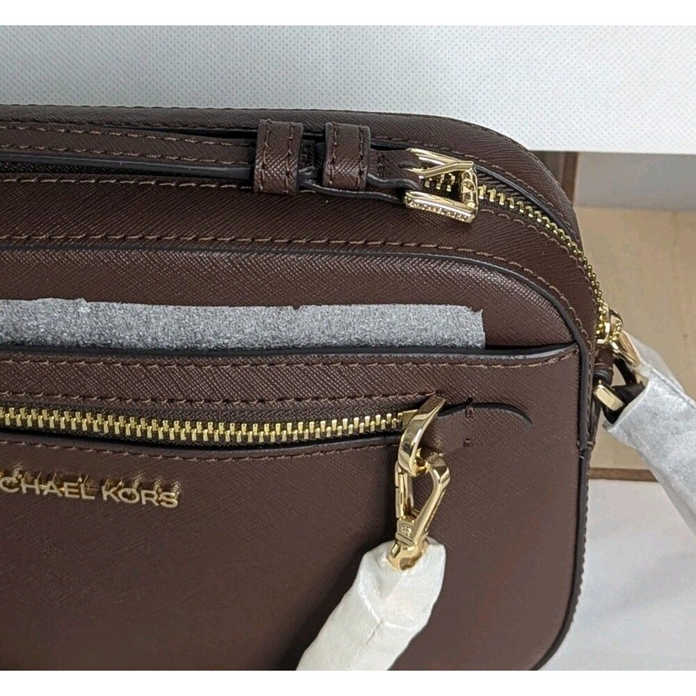 MICHAEL KORS Jet Set Leather Crossbody Bag - Mocha - Picture 5 of 7